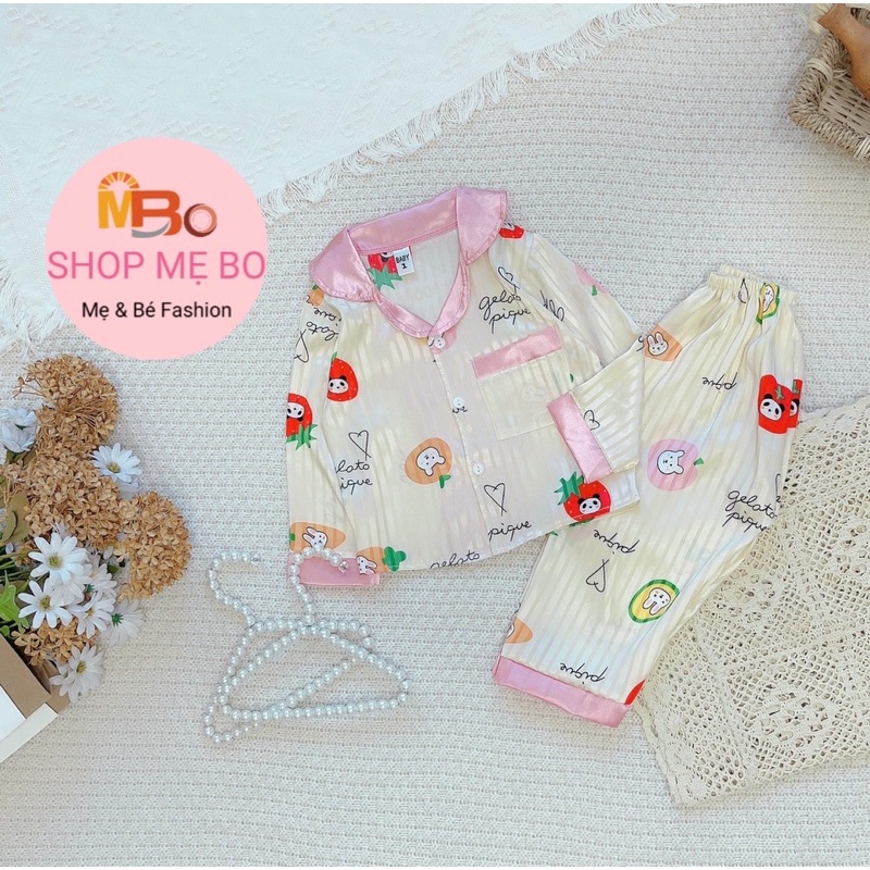 HOT - Đồ bộ PIJAMA bé gái đáng yêu cực xinh 8-20KG