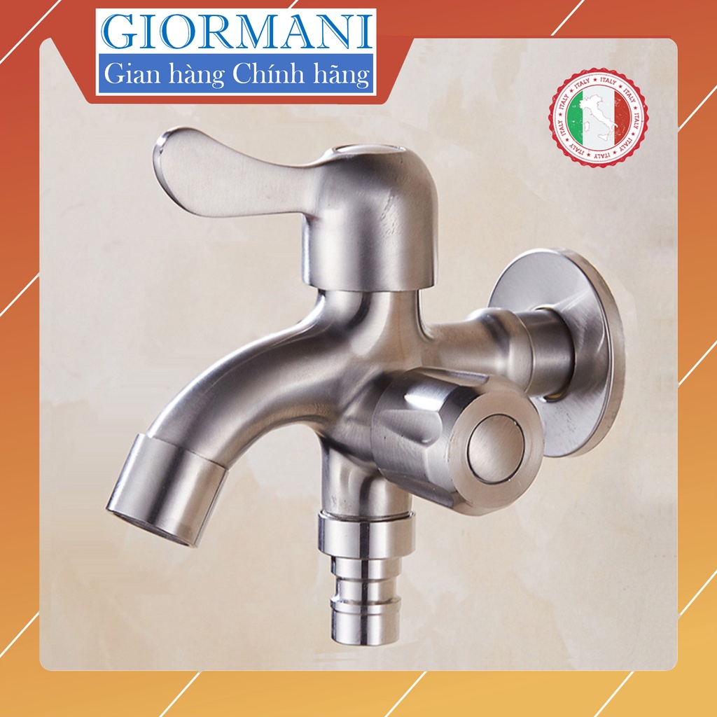 Củ sen lạnh kiêm vòi nước xả inox SUS304 (Hàng cao cấp 2 trong 1) ITALIA GIORMANI