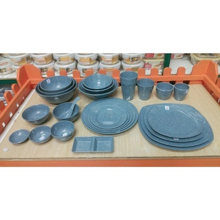 Chén cơm, chén chè vân đá xanh CO 02 nhựa Melamine