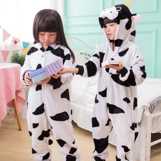 (có sẵn, kèm dép) Combo bộ đồ bò sữa kèm dép móng vuốt
