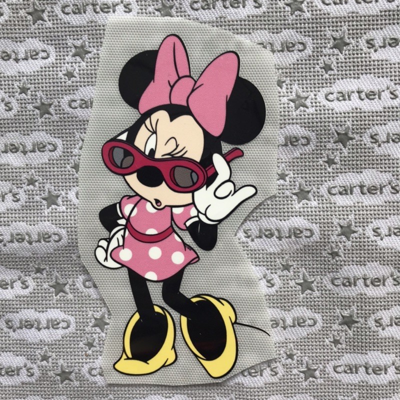 Hình dán nhiệt đủ size - chuột Minnie