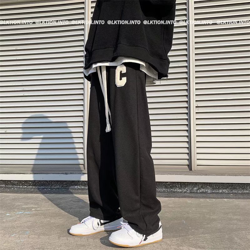 Quần thể thao ống suông rộng phong cách mùa hè thời trang năng động cho nam