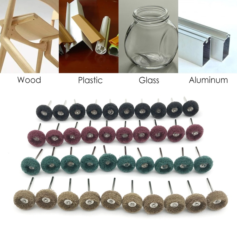 Set 20 Bánh Xe Đánh Bóng Có Trục 3mm