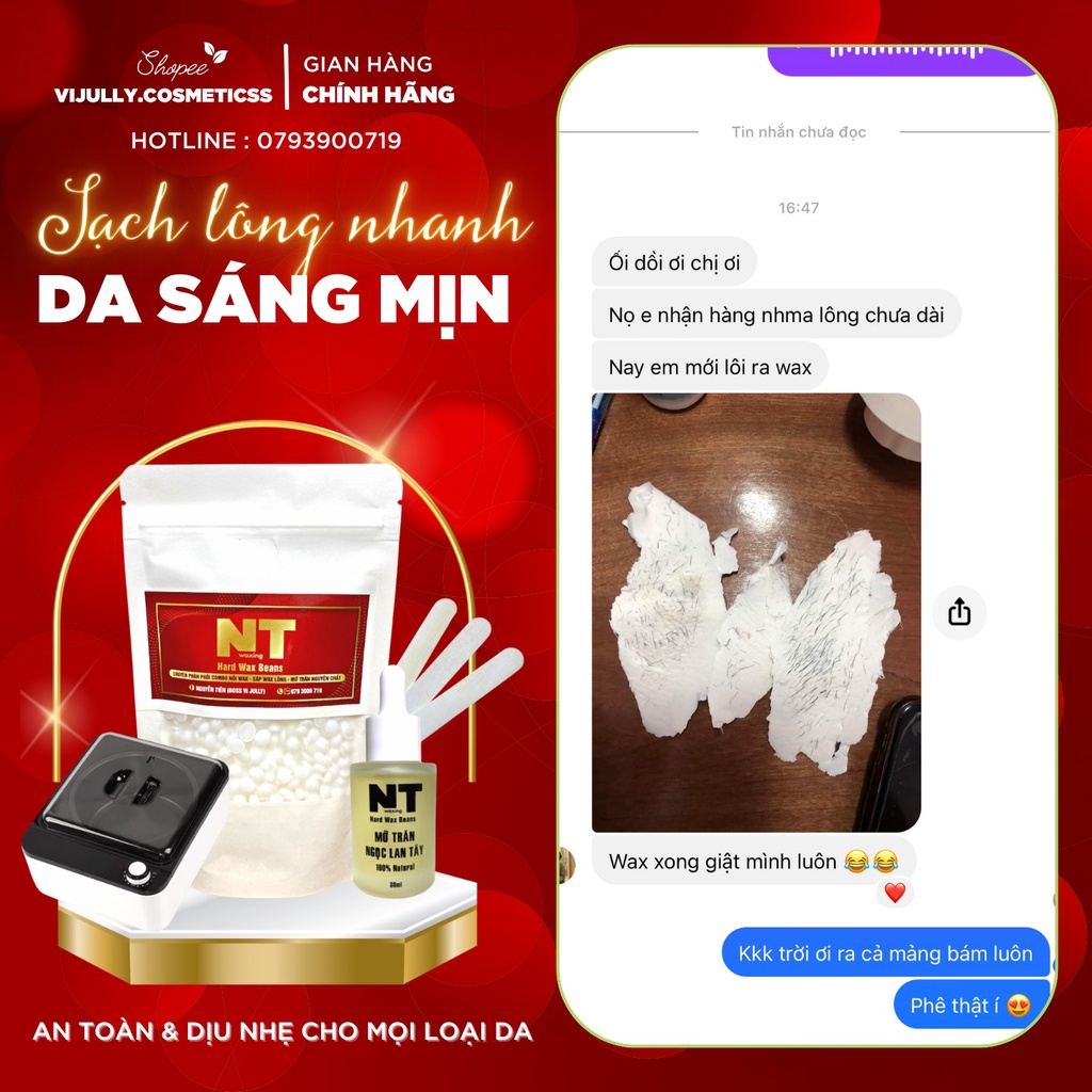 Combo nồi nấu sáp wax lông PRO-WAX 100 và 100gr sáp wax lông hard wax beans nhập khẩu wax lông nách, tay, chân, bikini..