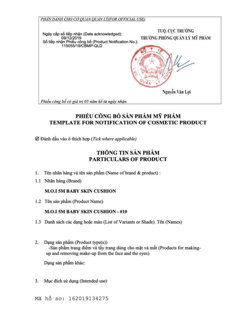 PHẤN NƯỚC 5M BABY SKIN CUSHION