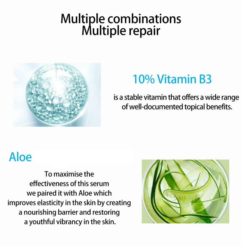 Tinh Chất Niacinamide Dưỡng Ẩm Làm Trắng Da Kiểm Soát Dầu Se Khít Lỗ Chân Lông Chống Lão Hóa 30ml