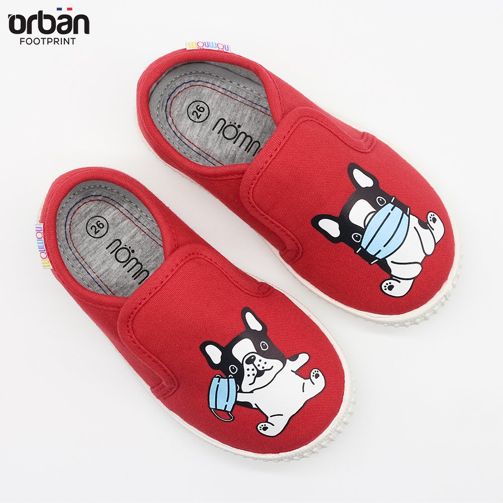 Giày slipon nomnom EPB2115 dành cho bé trai màu đỏ