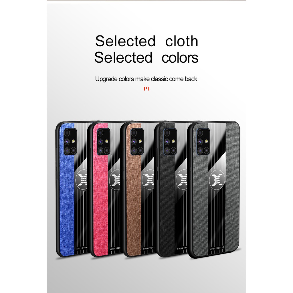 Ốp Điện Thoại Vải Có Nhẫn Đỡ Cho Samsung Galaxy M51 M31 M51 M31