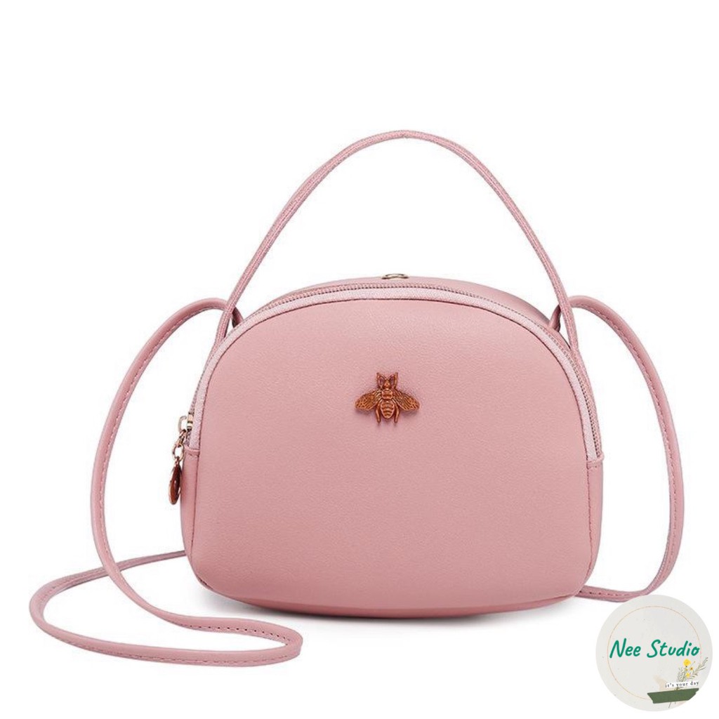 túi xách nữ kiêm túi đeo chéo nữ hình tròn hàn quốc hot 2020 [free ship xtra]