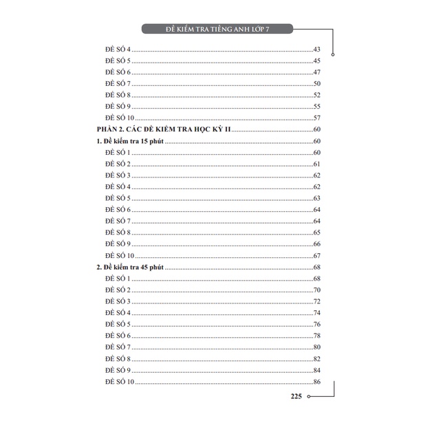 Sách - Đề Kiểm Tra Tiếng Anh Lớp 7 (Tái bản 01)