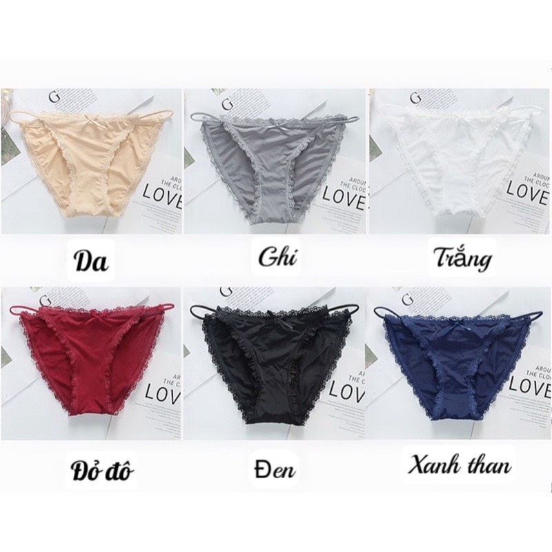 Quần Lót Nữ ❤️Quần Lót Ren Su cao cấp mềm mại kháng khuẩn sexy gợi cảm 059