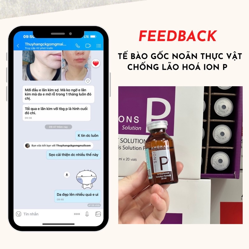 [Chính hãng]Tế bào gốc TRẺ HOÁ Ions P Ahohaw (1 lọ 20ml)