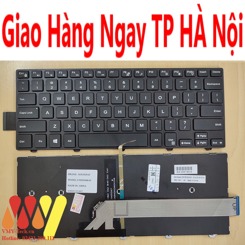 Bàn phím laptop Dell Latitude 14 3000 3450 3460 3470 P64G P49G P49G003 P49G P53G P55G