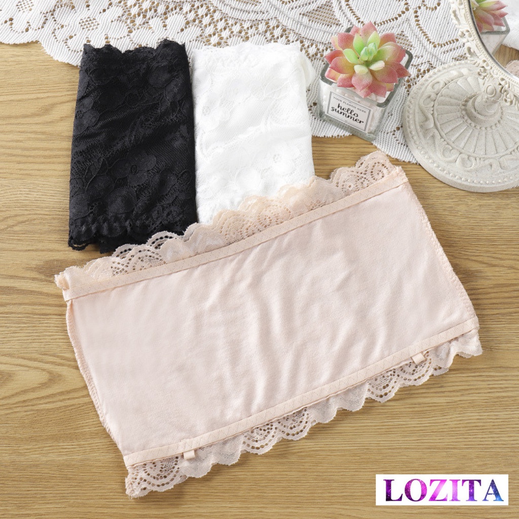 Áo quây ngực không dây croptop ren mặc áo trễ vai hở vai freesize LOZITA AL47
