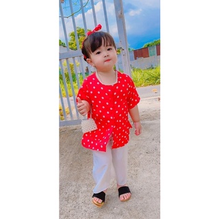 Bà Ba chấm bi cho bé đón Tết 💐
