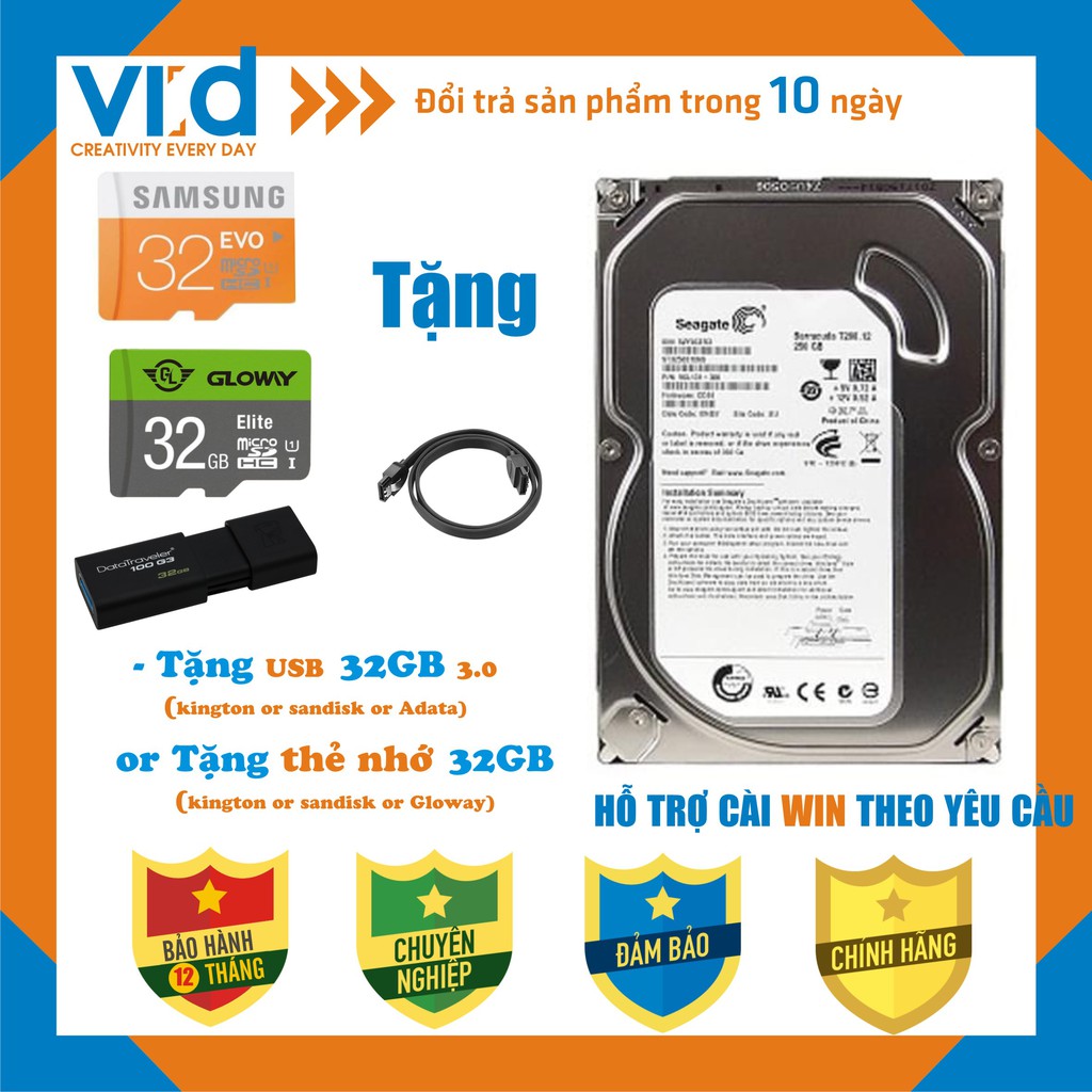 [VOUCHER QUÀ TẶNG].Ổ cứng HDD 320GB, 250GB, 500GB Western, seagate - Hàng nhập khẩu tháo máy đồng bộ- bảo hành 12T