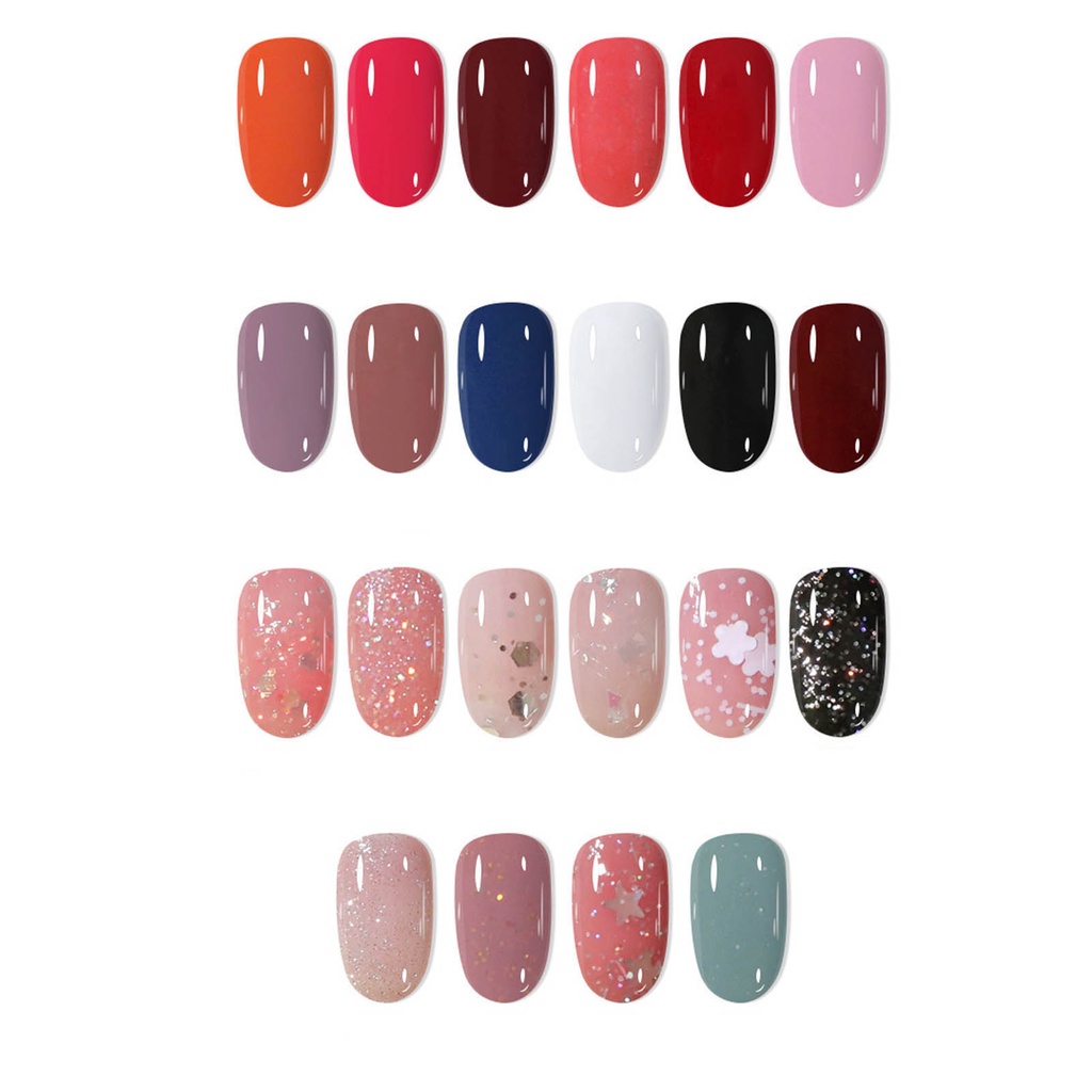 [Hàng mới về] Sơn móng tay tông màu kim tuyến tùy chọn nhanh khô lâu phai 10ml dành cho nữ