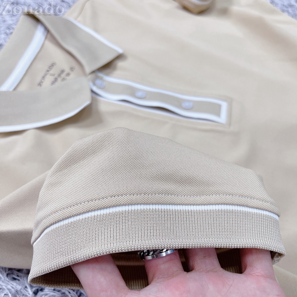 Áo phông có cổ cao cấp sang trọng, áo may tay độ khó cao chất vải cotton co giãn - Áo Polo nam mặc hè - Mã A01 ZONADO | BigBuy360 - bigbuy360.vn