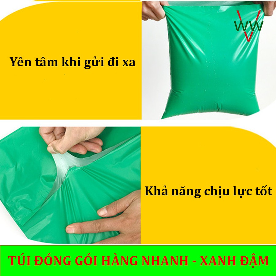 [Ở ĐÂU RẺ HƠN] 10 Túi đóng gói hàng XANH ĐẬM size 38x52cm thay thế túi xi măng giá rẻ Hà Nội