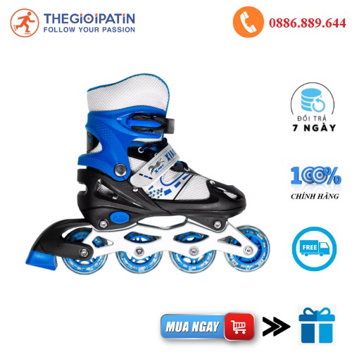 Giày Trượt Patin Trẻ Em Bear Có Bánh Đèn, giày patin chính hãng