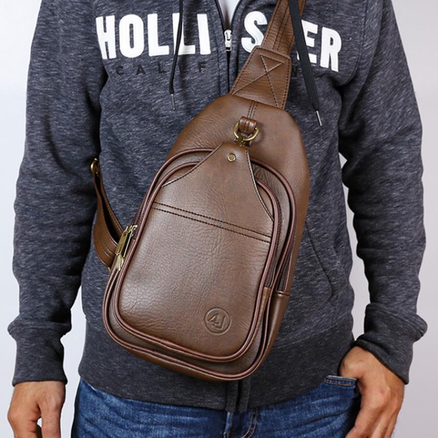 Túi Đeo Chéo Trước Ngực Cao Cấp Da Tổng Hợp Cá Tính [CHẤT LƯỢNG TUYỆT | BigBuy360 - bigbuy360.vn