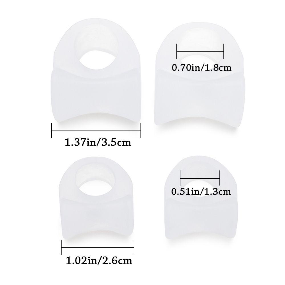 1 Cặp Dụng Cụ Tách Ngón Chân Bằng Silicone Giúp Giảm Đau Điều Chỉnh Được Ngón Chân Cái