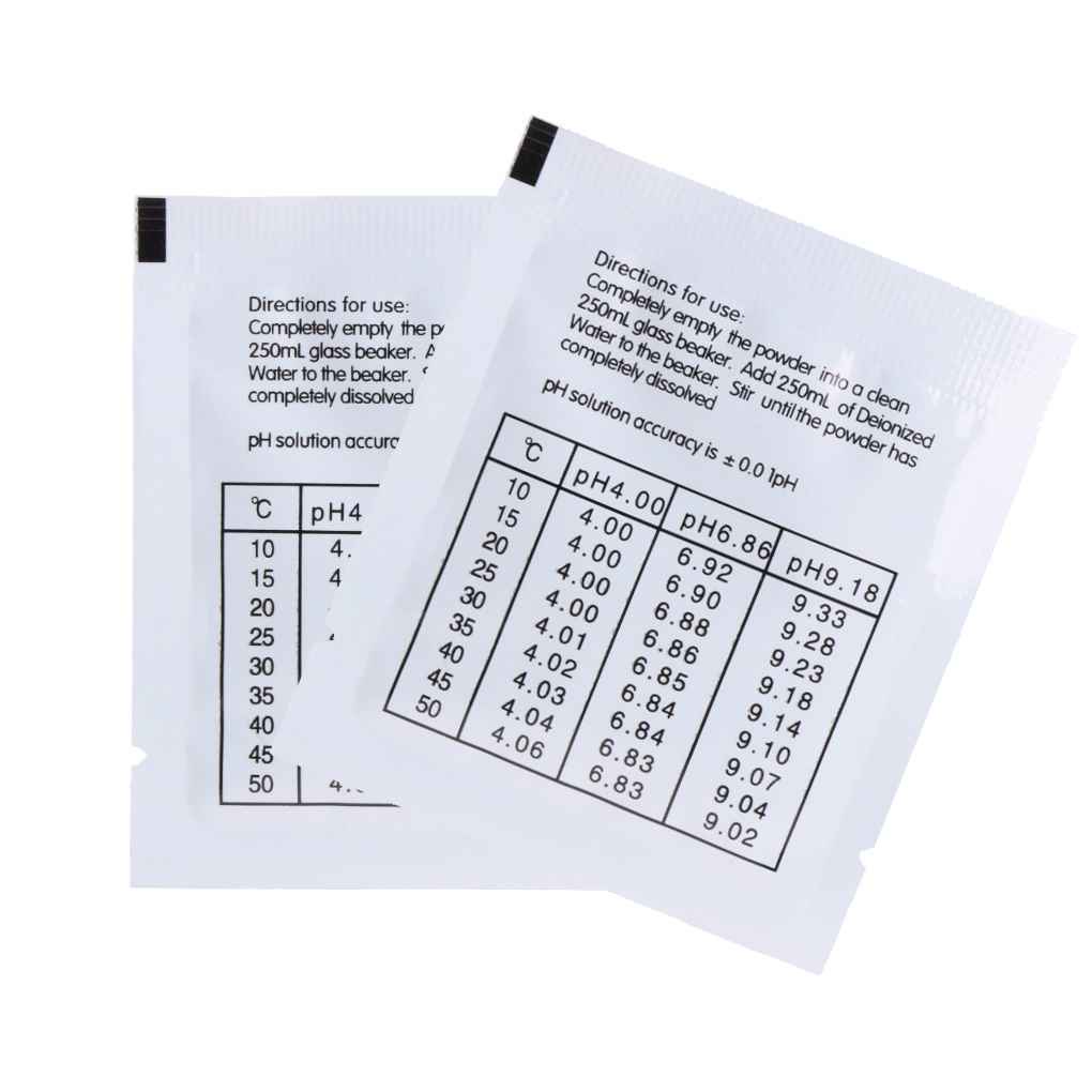 20pcs/set PH Test Meter Measure Calibration Solution PH Buffer Powder 4 01/6 86 Calibration Point