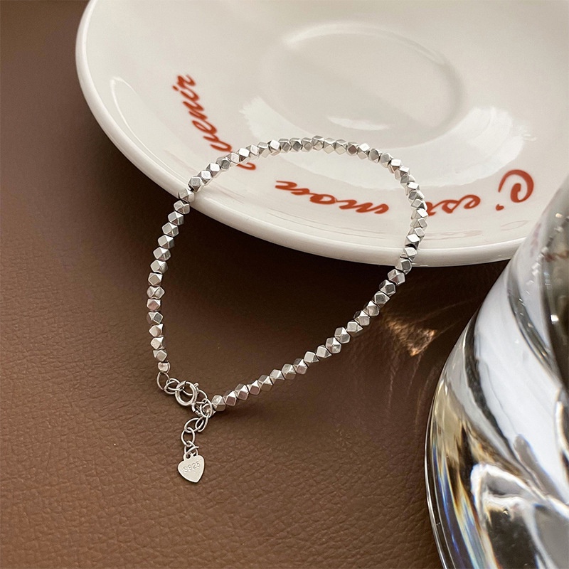 Vòng Đeo Tay Mạ Bạc 925 Đính Đá Phong Cách Hàn Quốc Thời Trang Dành Cho Nữ F504