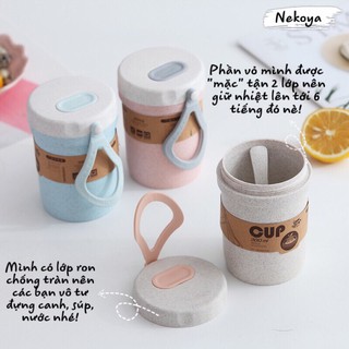 CỐC LÚA MẠCH CHỐNG TRÀN GIỮ NHIỆT CANDY CUP 300ML