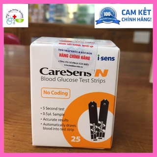 CareSenN - Que thử đường huyết CareSenN lọ 25 que