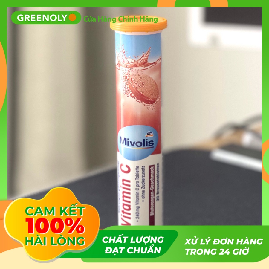 Mivolis Viên Sủi Vitamin C 20 Viên Duy Trì Hệ Miễn Dịch, Tăng Đề Kháng Cơ Thể