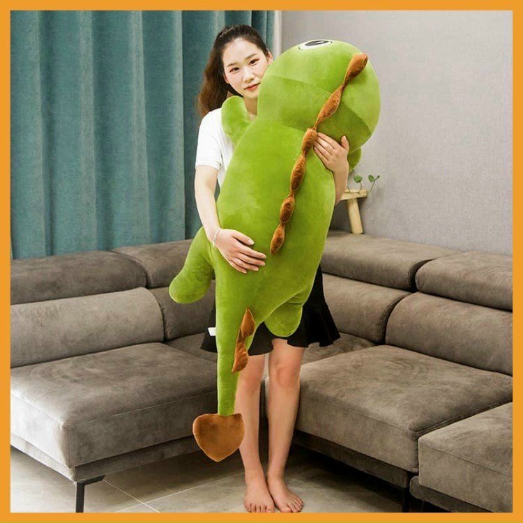 Gấu Bông Khủng Long Xanh Siêu To Khổng Lồ Full Size 1m-1m5