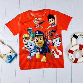 Áo thun lạnh in hình 3D chó cứu hộ bé trai Sale