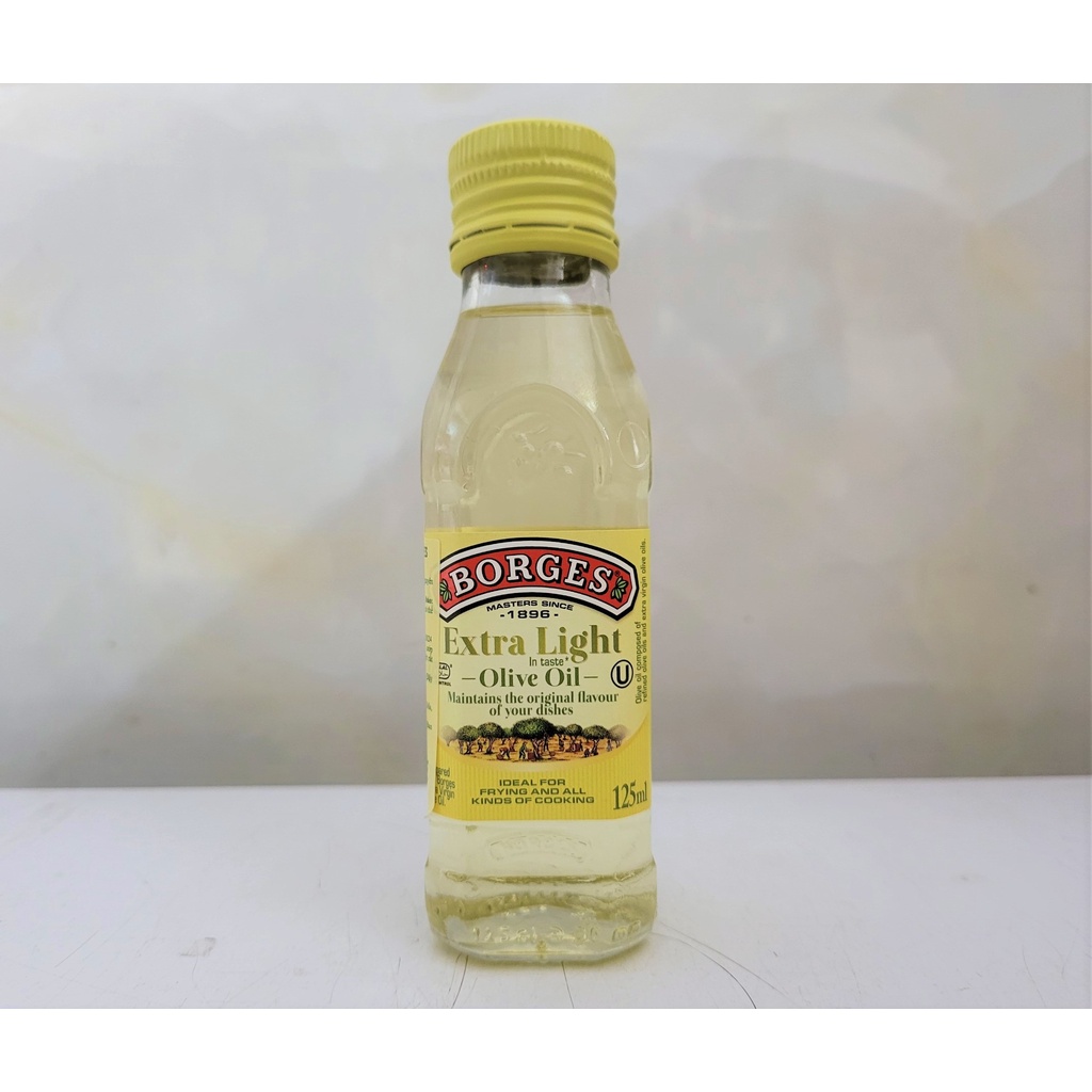 [Chai nhỏ 125ml – Extra Light] DẦU Ô LIU NGUYÊN CHẤT KHÔNG MÙI [Spain] BORGES Extra Light Olive Oil (halal)