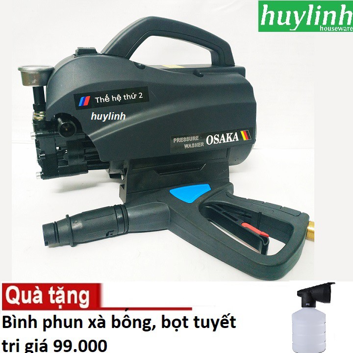 Máy rửa xe Osaka V2 - thế hệ 2 - tặng kèm bình phun xà bông