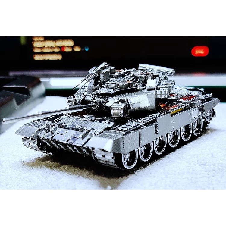Đồ Chơi Lắp Ráp Mô Hình 3D Bằng Kim Loại Piececool Xe Tăng T-90A Của Nga