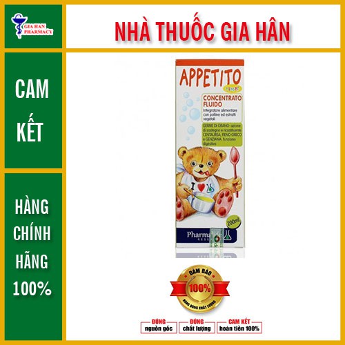 Appetito Bimbi giúp cho bé ăn ngon và phát triển toàn diện 200ml