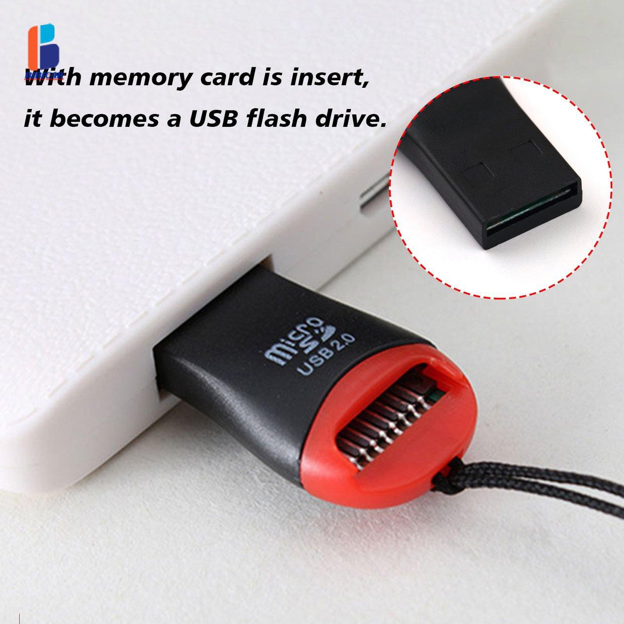 Đầu Đọc Thẻ Nhớ Usb 2.0 Mini T-Flash Tf M2 M 2 Hỗ Trợ 2gb 4gb 8gb 16gb