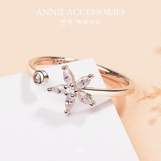 Nhẫn hoa pha lê cao cấp tinh xảo dành cho nữ ANNIE - B40