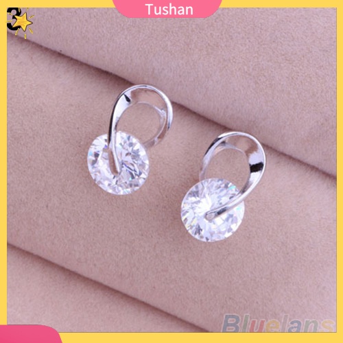 Đôi khuyên tai đính đá xinh xắn cho nữ