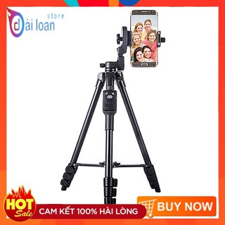 Tripod - chân đế điện thoại máy ẩnh yunteng vct 5208 kiêm giá đỡ có remote điều khiển từ xa