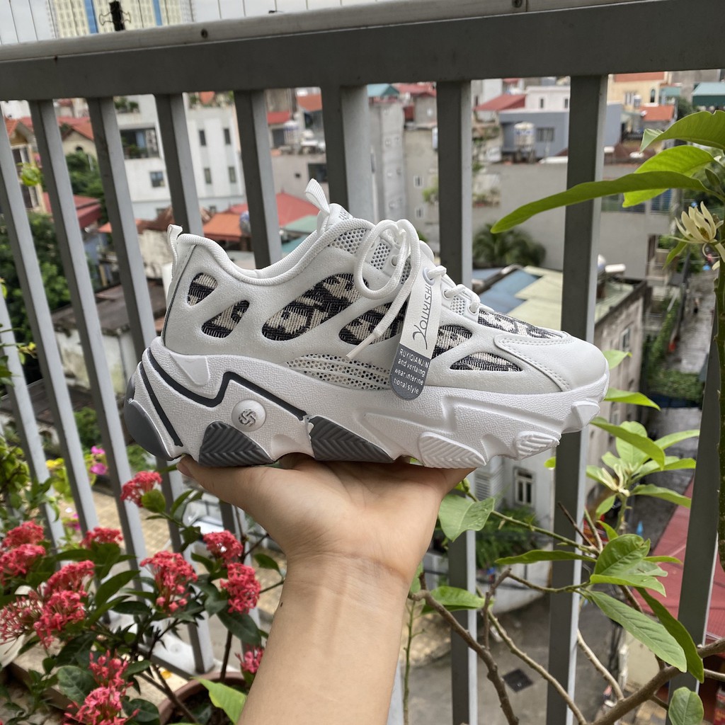 Giày sneaker nữ A2021 kiểu dáng thể thao mới nhất, Hot Trend HAPU (Ảnh thật)