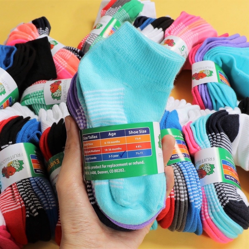 Set 5 đôi vớ bé trai, bé gái xuất dư