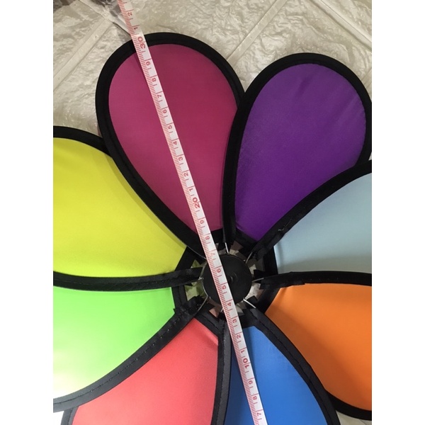 Chong chóng cầu vồng loại 30cm, tặng kèm keo 502 + chong chóng nhỏ