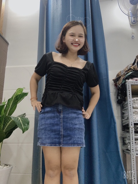 Áo thum nhún ngực Bigsize
