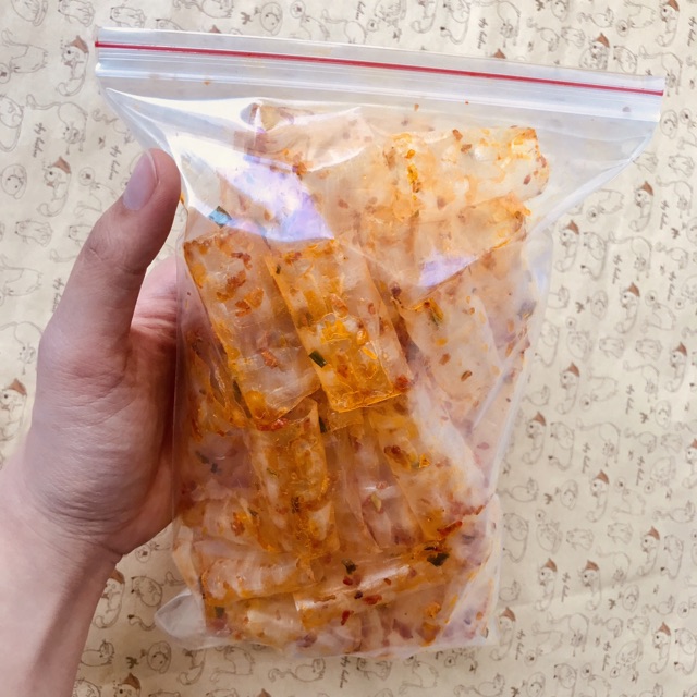 Bánh tráng cuốn ống vị sate tôm Tây Ninh túi zip Tayninhfood - Nguyệt Như