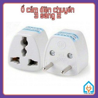 Ổ cắm điện chuyển đổi 3 chấu sang 2 chấu