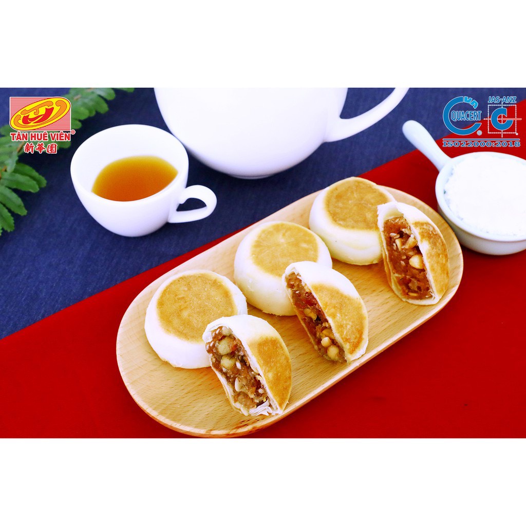 Bánh Pía Thịt Chà Bông Bò Tân Huê Viên Loại Túi 12 Bánh 480g