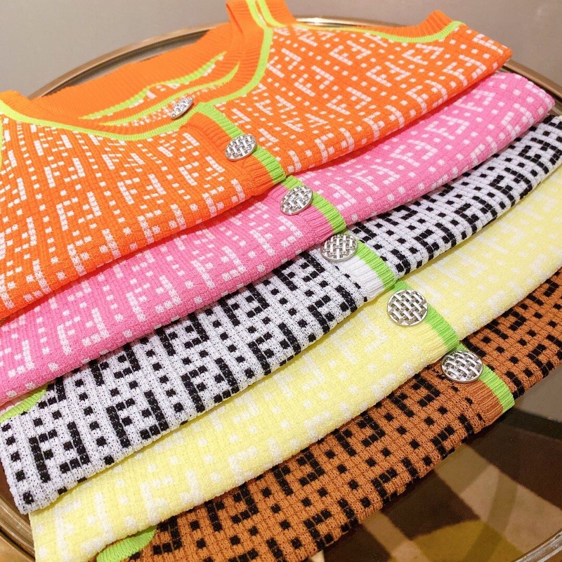 Áo ba lỗ Fendi FD hàng cao cấp phối màu phản quang siêu xinh