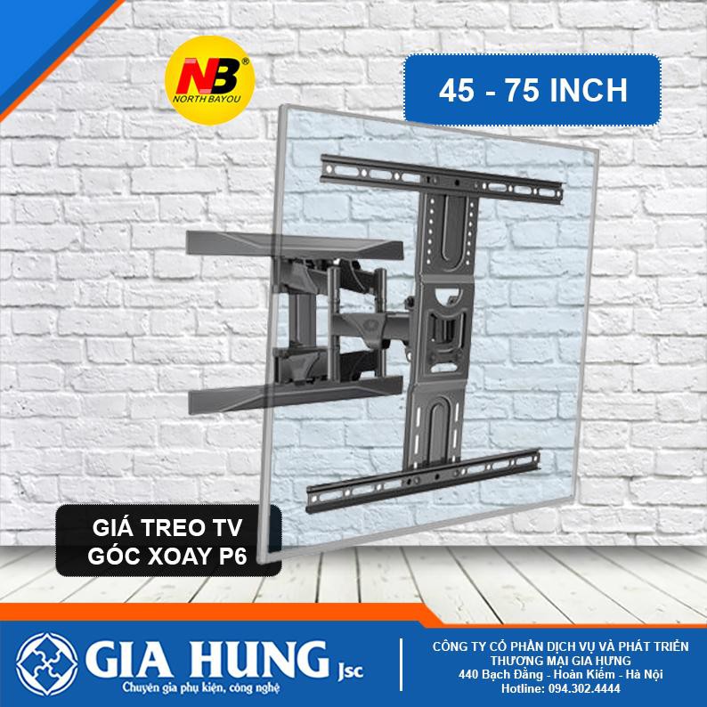 Chính hãng Giá Treo Ti vi góc Xoay 2 thanh NBP6